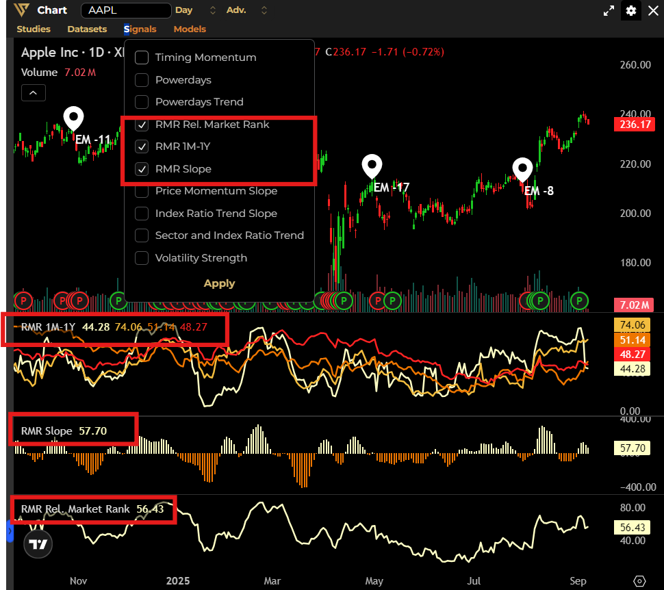 RMR chart example